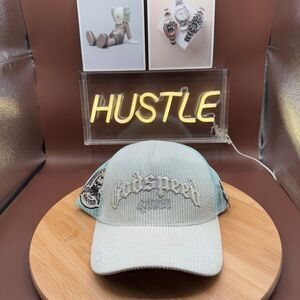 GODSPEED FOREVER TRUCKER HAT LIGHT BLUE CORDUROY